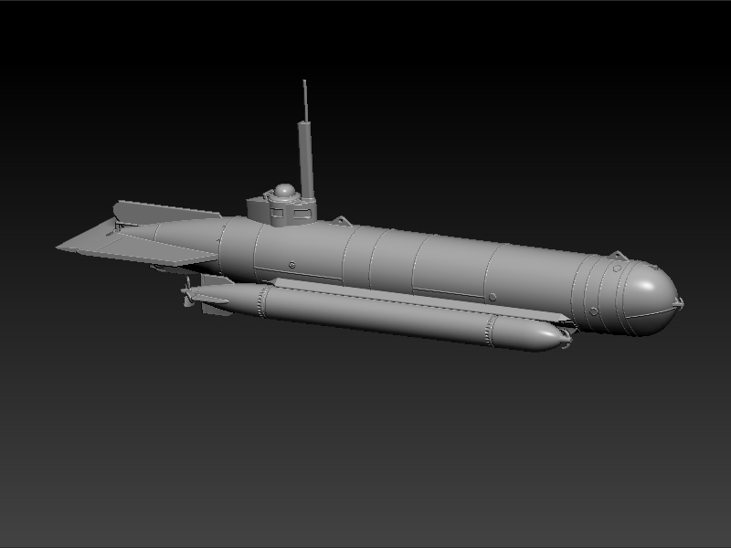 ww2 German submarine Molch