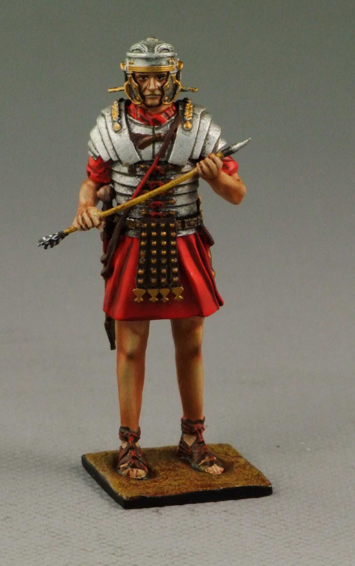 Roman soldier with arrow and basket