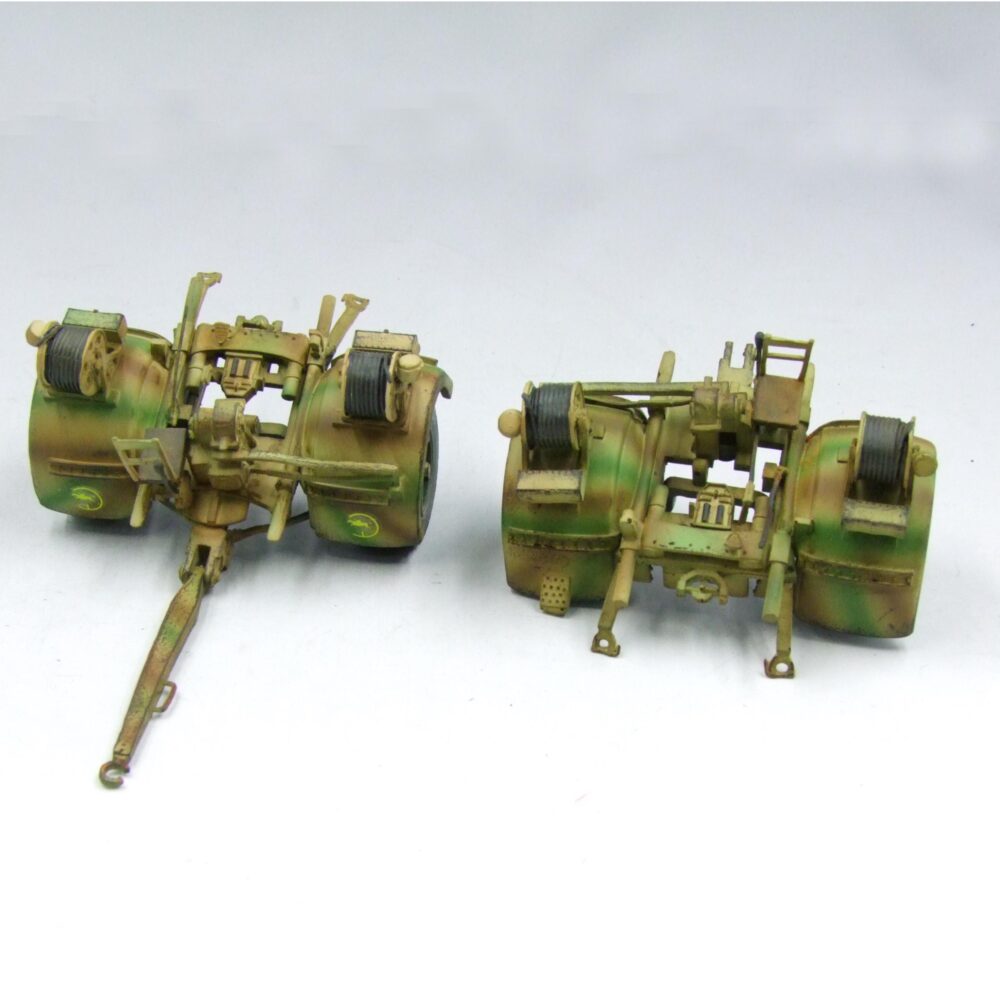 G047 World War 2 German 8.8cm Flak gun with trailers camouflage version - Image 7
